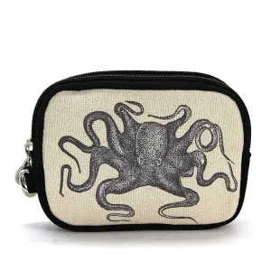 Vintage Print - Octopus Wristlet In Canvas Fabric