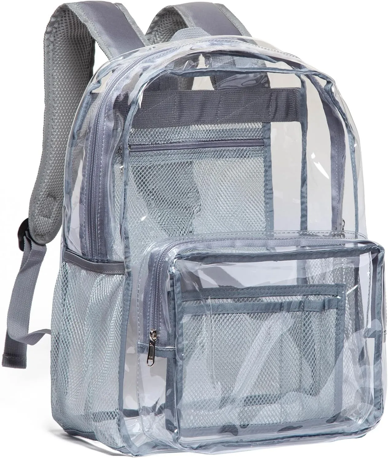 Vorspack Clear Backpack - Heavy Duty PVC Transparent See Through Backpack for College & Workplace