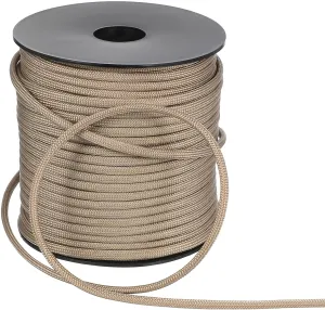 VOSAREA 50M Heavy Duty Parachute Cord Strand Camping Rope for Hiking Survival Emergency Use Utility Rope for Outdoor Activities Portable Tensioner for Tent and Gear
