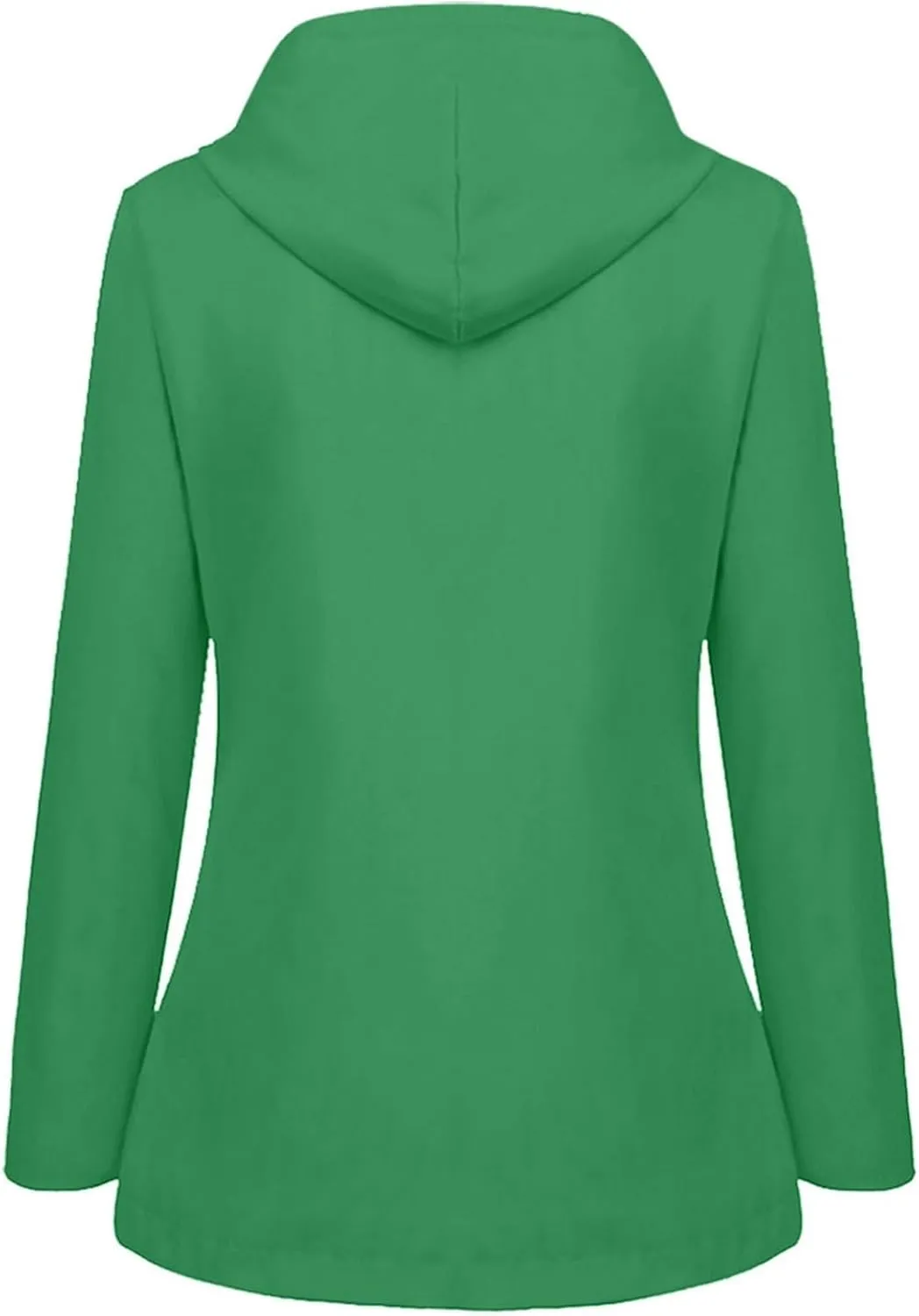 Waterproof Rain Jacket Hooded Solid Women Coat Rain Raincoat Women's Coat Long Sleeve Waterproof Coat Travel Jackets