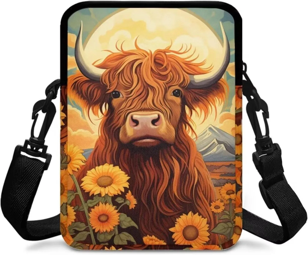 WELLFLYHOM Small Crossbody Bag for Men Women Phone Purse Over Shoulder Handbag Messenger Pouch