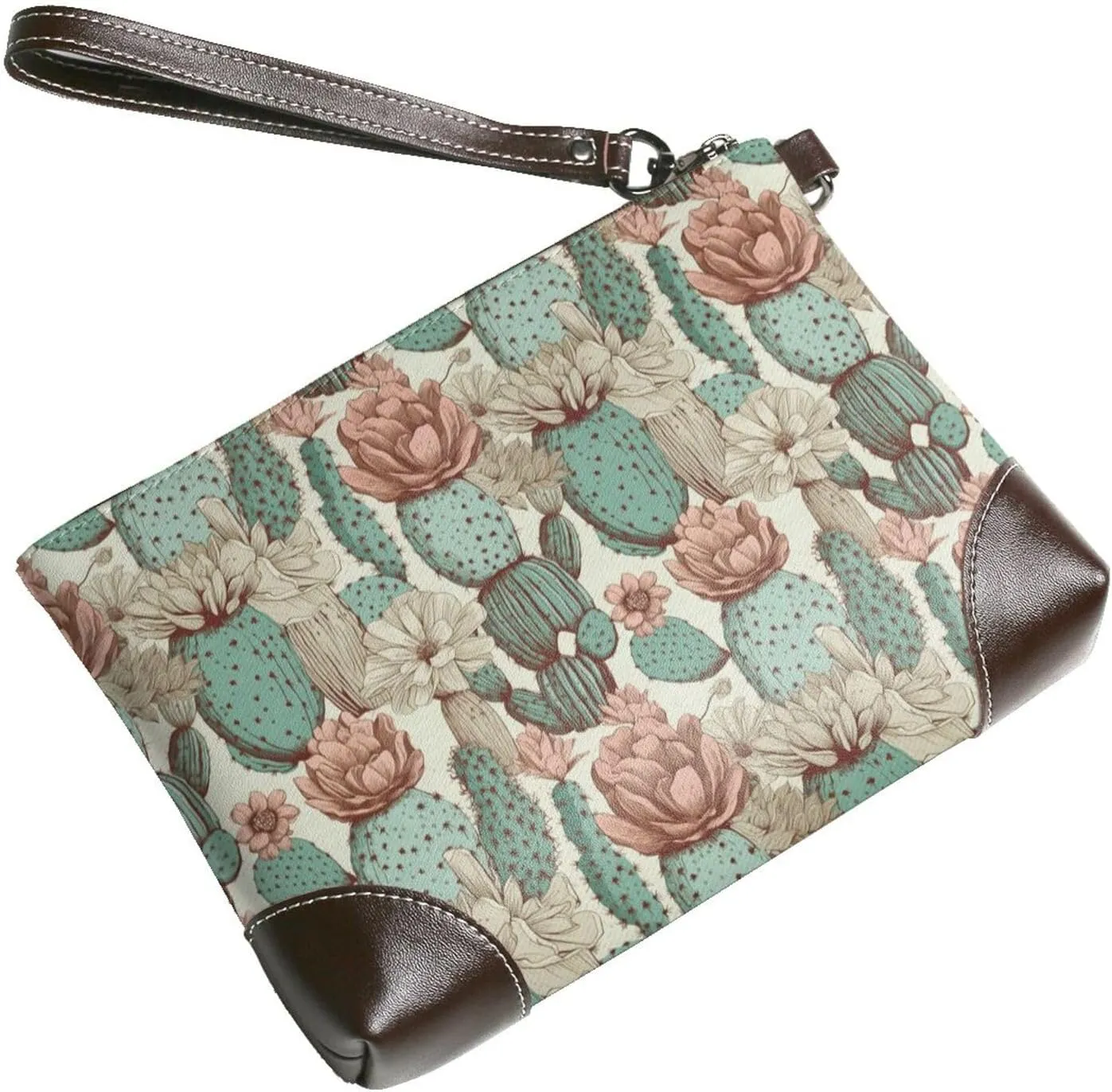 Western Style Women's Leather Clutch Bag, Cowgirl Wristlet Purses For Women, Fashion Leather Clutch Purses