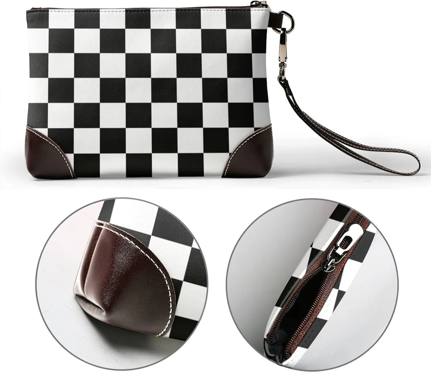 Western Style Women's Leather Clutch Bag, Cowgirl Wristlet Purses For Women, Fashion Leather Clutch Purses