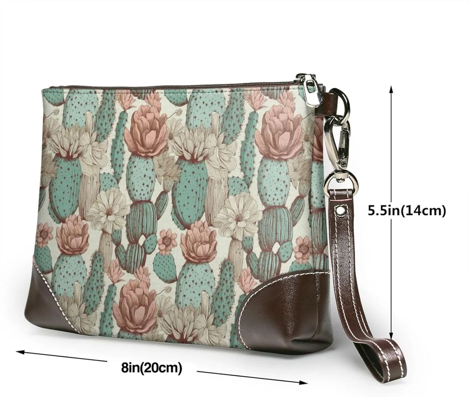 Western Style Women's Leather Clutch Bag, Cowgirl Wristlet Purses For Women, Fashion Leather Clutch Purses