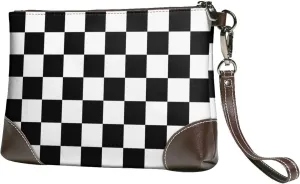 Western Style Women's Leather Clutch Bag, Cowgirl Wristlet Purses For Women, Fashion Leather Clutch Purses