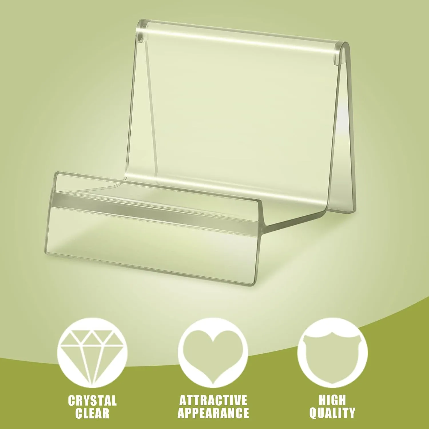 Weysat Purse Display Stand Clear Acrylic Handbag Stand Jewelry Wallet Displays Holder Organizer Acrylic Purse Rack for Closet