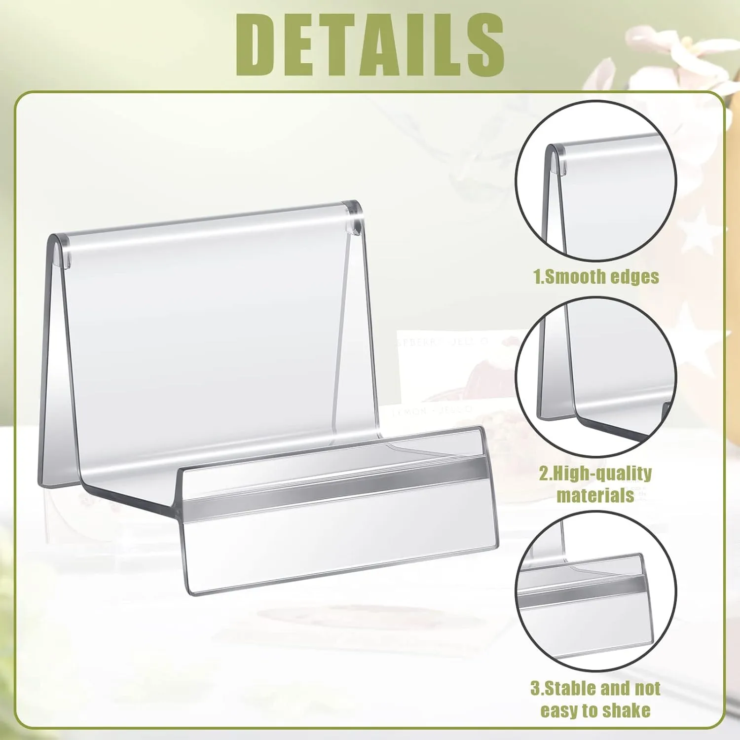 Weysat Purse Display Stand Clear Acrylic Handbag Stand Jewelry Wallet Displays Holder Organizer Acrylic Purse Rack for Closet