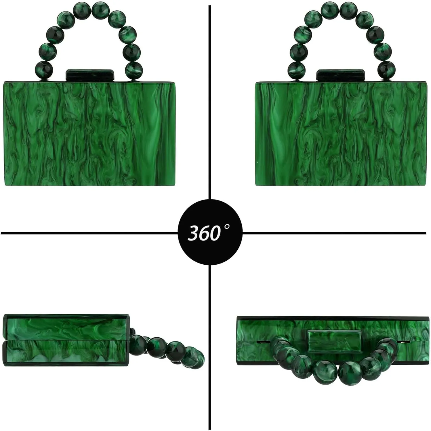 Women Acrylic Clutch Purse Leopard Print Evening Bag Chain Formal Handbag Party Bridal Wedding Clutch Purse for Women