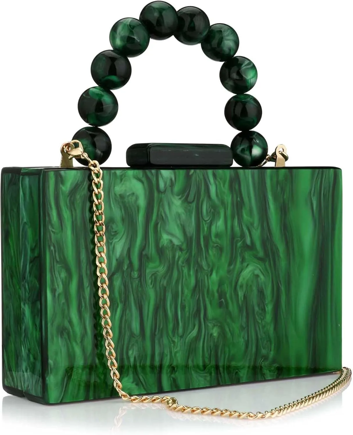 Women Acrylic Clutch Purse Leopard Print Evening Bag Chain Formal Handbag Party Bridal Wedding Clutch Purse for Women