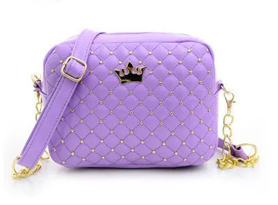 Women Bag Fashion Women Messenger Bags Rivet Chain Shoulder Bag High Quality PU Leather Crossbody N0310