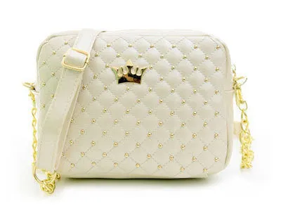 Women Bag Fashion Women Messenger Bags Rivet Chain Shoulder Bag High Quality PU Leather Crossbody N0310