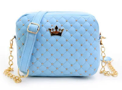 Women Bag Fashion Women Messenger Bags Rivet Chain Shoulder Bag High Quality PU Leather Crossbody N0310