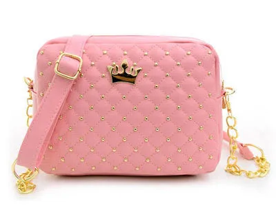 Women Bag Fashion Women Messenger Bags Rivet Chain Shoulder Bag High Quality PU Leather Crossbody N0310
