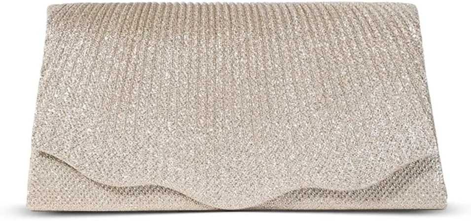 Women Clutch Purses Sparkling Envelope Evening Bag with Detachable Chain for Women Prom