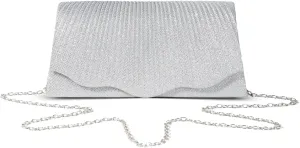 Women Clutch Purses Sparkling Envelope Evening Bag with Detachable Chain for Women Prom