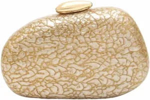 Women Elegant Acrylic Stone Shape Chain Crossbody Bag Chic Marble Shell Purse Wedding Handbag for Banquet Party