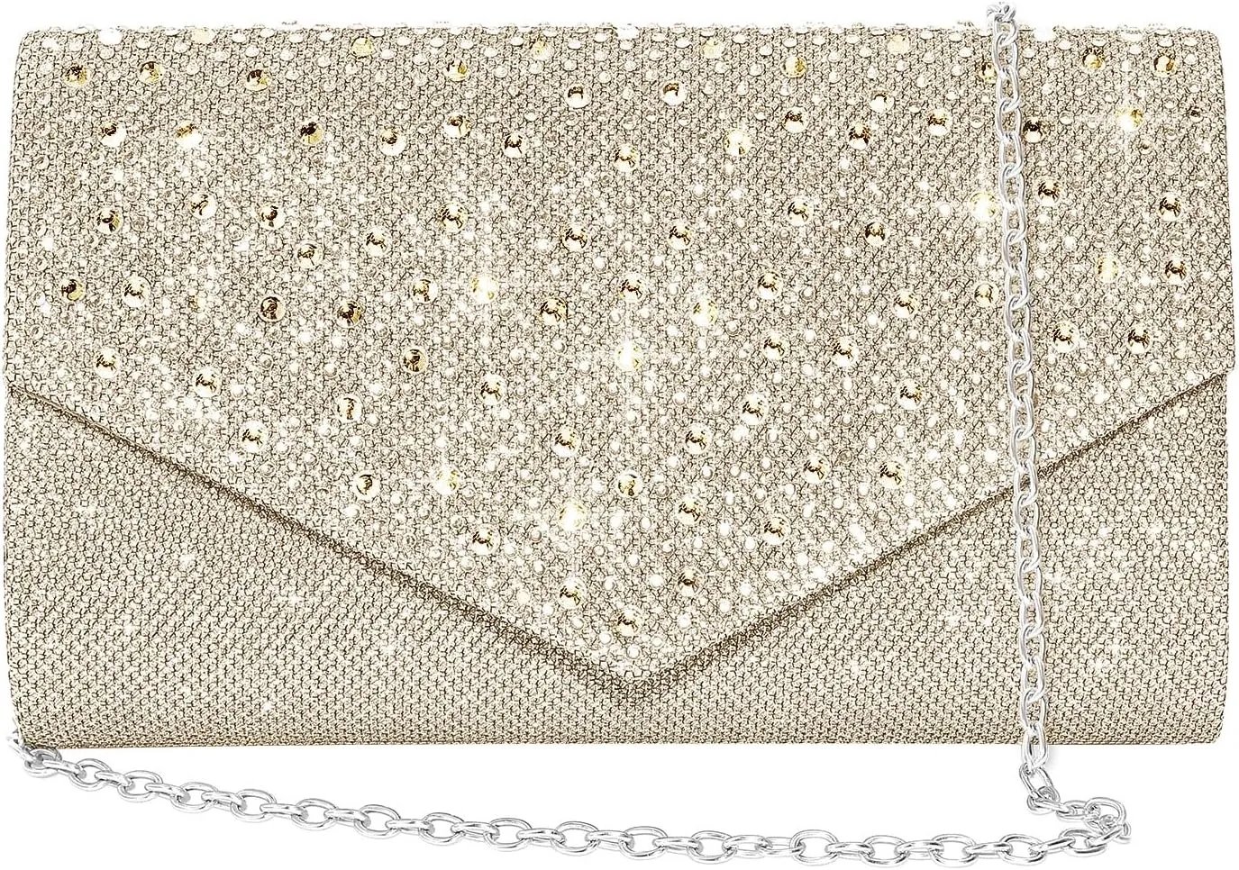 Women Evening Bag Clutch Rhinestone Envelope Party Handbag Bridal Prom Purse