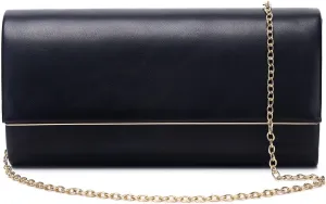 Women Evening Bag Vegan Leather Clutch Purse Shoulder Crossbody Envelope Bag for Party Wedding Prom Bridal