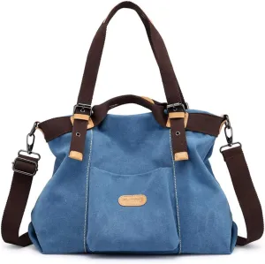 Women Hobo Handbags Canvas Casual Vintage Shoulder bag Daily Purse Tote Crossbody Shopper Bag
