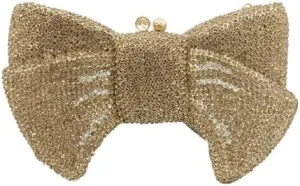 Women Luxury Bowknot Shaped Evening Clutch Sparkling Rhinestones Handbag for Banquet Wedding Party