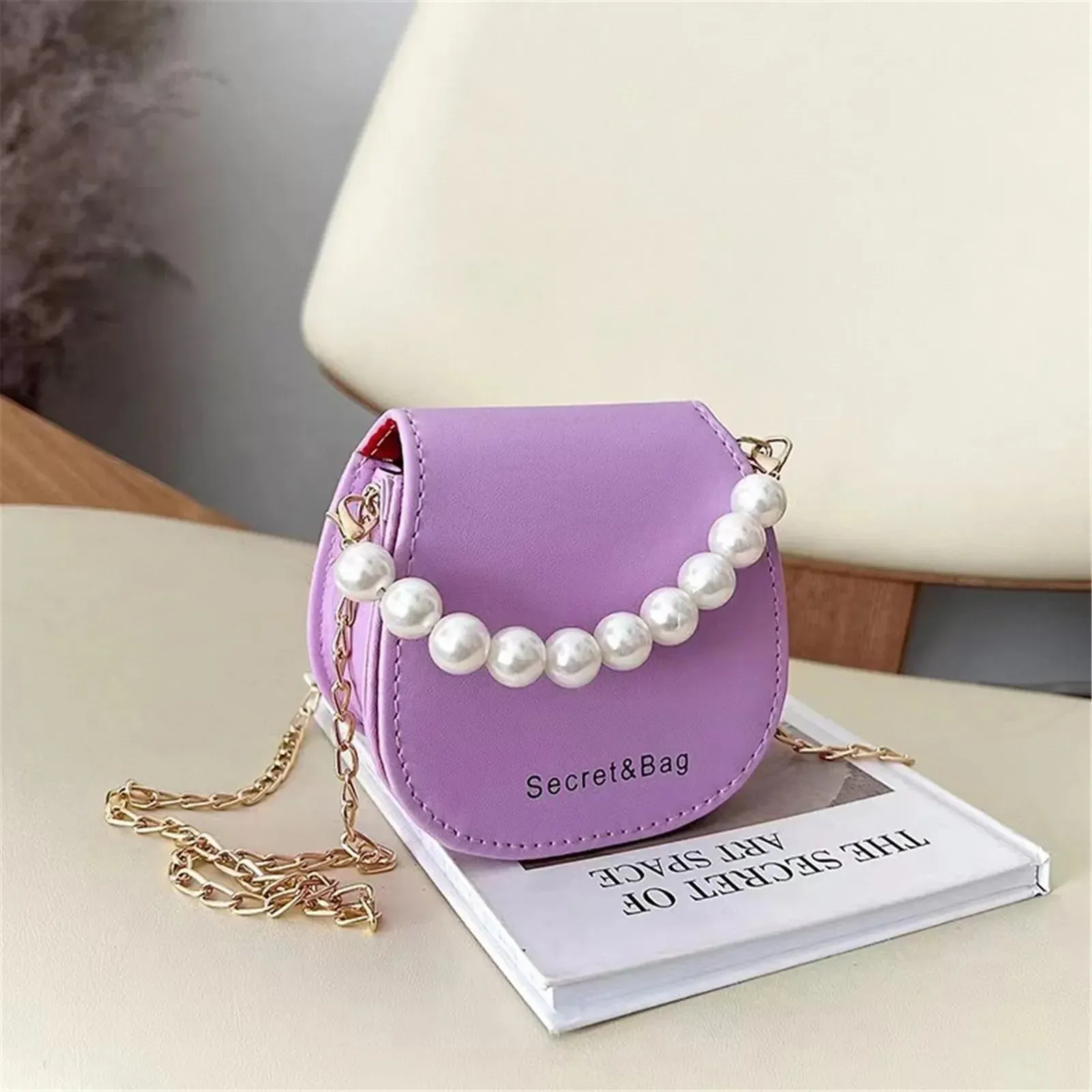 Women Mini Handbags New Elegant Shoulder Messenger Bag Portable Chain Bags Girl Pearl Crossbody Rhombus Small Square Bag