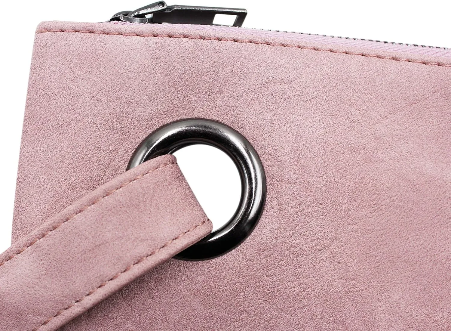 Women Oversized Envelope Handbag Soft Leather Clutch Evening Bag Purse with Wrist Strap