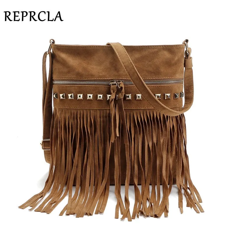 Women Rivet Tassel Best priced Timely arrival Fashion Bag