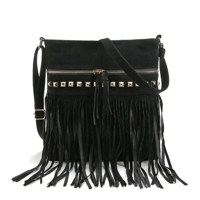 Women Rivet Tassel Best priced Timely arrival Fashion Bag