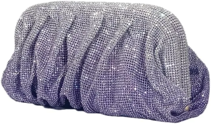Women Sparkly Evening Clutch Bling Rhinestone Bride Purse Party Prom Cocktail Wedding Handbag