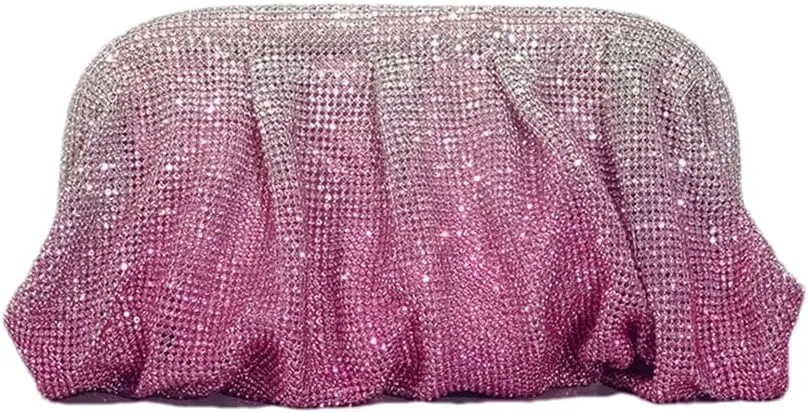 Women Sparkly Evening Clutch Bling Rhinestone Bride Purse Party Prom Cocktail Wedding Handbag