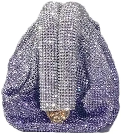 Women Sparkly Evening Clutch Bling Rhinestone Bride Purse Party Prom Cocktail Wedding Handbag