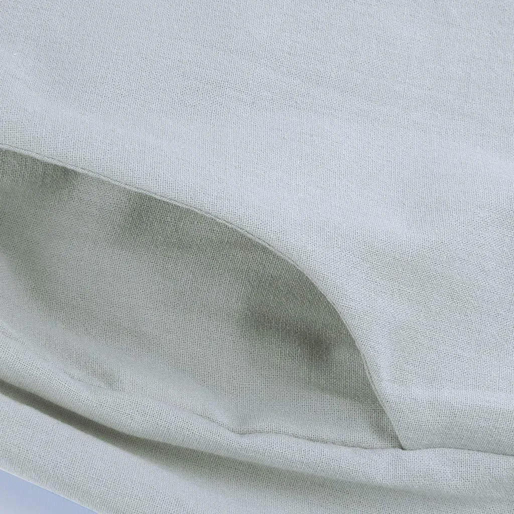 Women's Cotton Linen Summer Cropped Pants Elastic Waist Wide Leg Loose Fit Palazzo Pants Travel