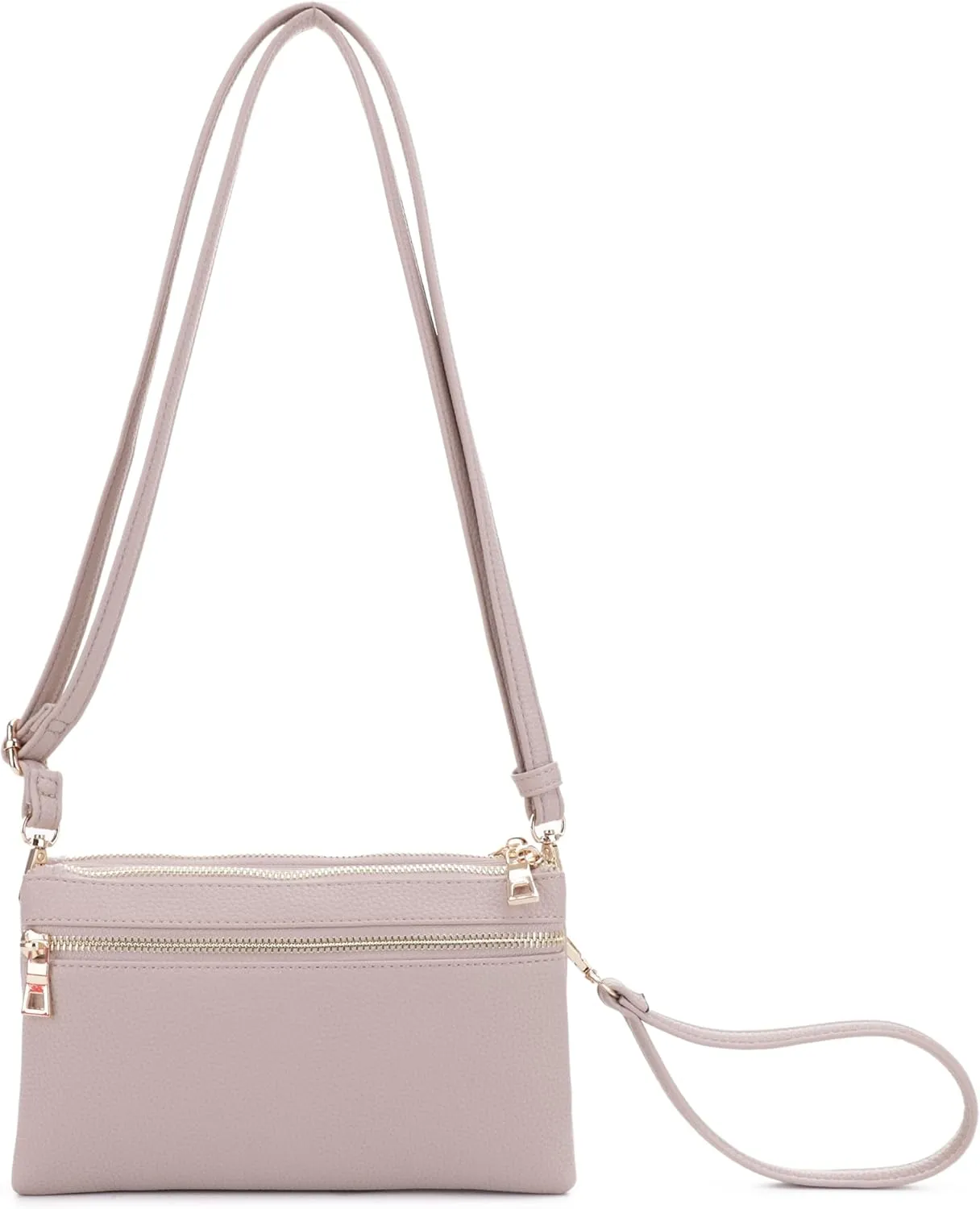 Women's Crossbody Shoulder Bag Cell Phone Purse Wallet Wristlet Clutch with Adjustable Strap and Zipper