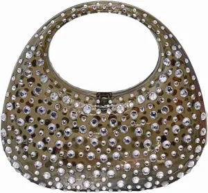 Women's Evening Bag for Women Sparkly Rhinestone Clutch Purse Acrylic Top-handle Bag