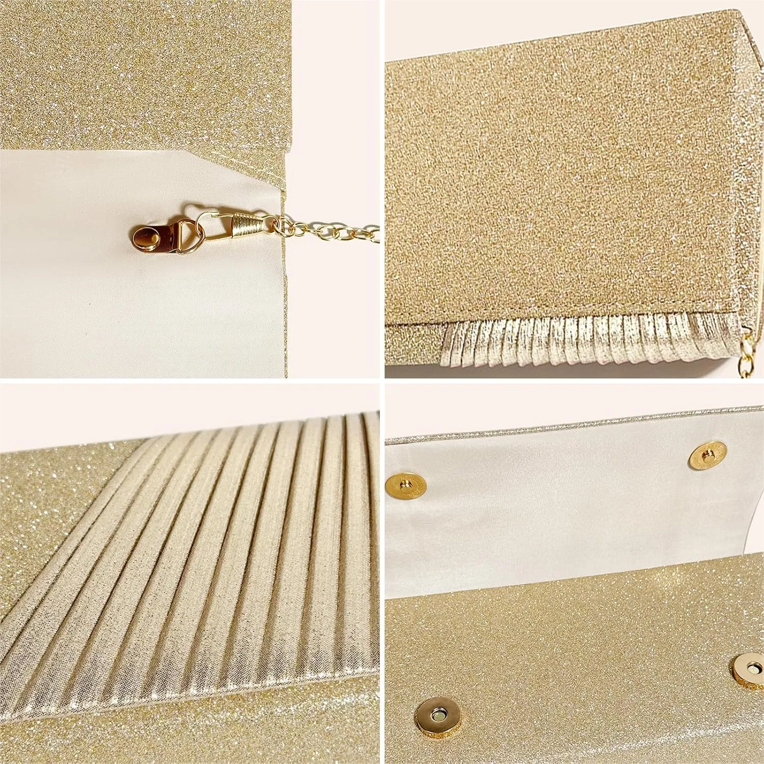 Womens Evening Bag Sparkly Clutch Purses for Women Wedding Party Purses Glitter Cocktail Prom Handbags