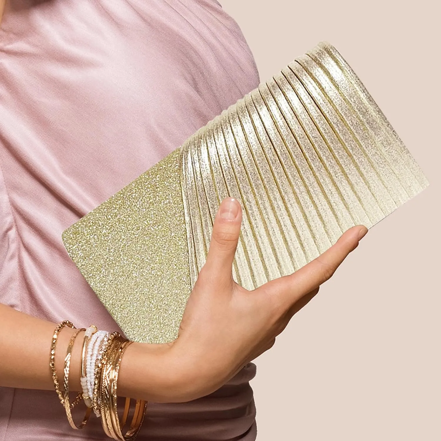 Womens Evening Bag Sparkly Clutch Purses for Women Wedding Party Purses Glitter Cocktail Prom Handbags