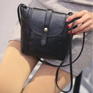 Women's Leather Handbags Fashion Female Small Messenger Bags Crossbody Shoulder Bags Candy Color Lady Handbags 1STL