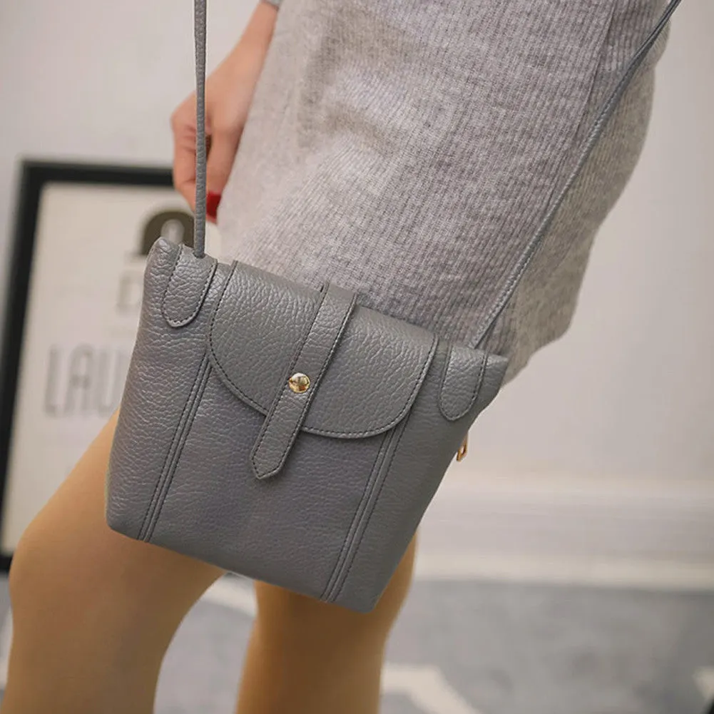 Women's Leather Handbags Fashion Female Small Messenger Bags Crossbody Shoulder Bags Candy Color Lady Handbags 1STL