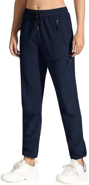Women's Lightweight Hiking Cargo Pants Quick Dry Casual Travel Sweatpants Joggers Water Resistant