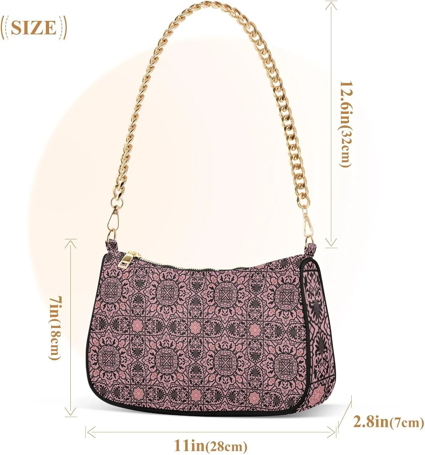 Womens Purses and Handbags Women's Shoulder Handbags Bag Clutch Handbag with Chain Strap Multicolor 1