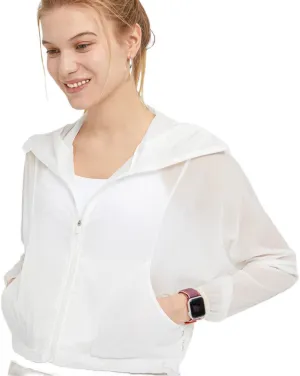 Women's Sun Protection Lightweight UPF 50  Zip-Up Long Sleeve Jacket