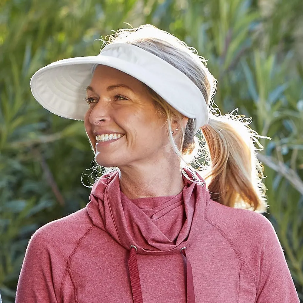 Women's Zip-Off Sun Visor - UPF 50 Sun Protection - Sporty and Travel-Ready - Bel Aire (One Size)