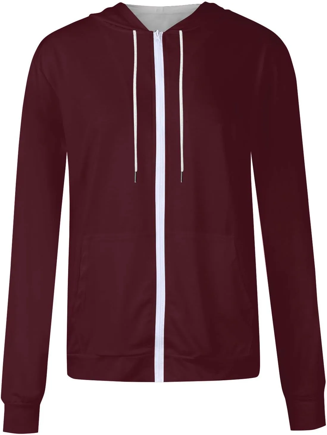 Womens Zip Up Hoodies Casual Oversized Fleece Sweatshirts Long Sleeve Jacket with Pockets 2024 Fall Sweatshirts