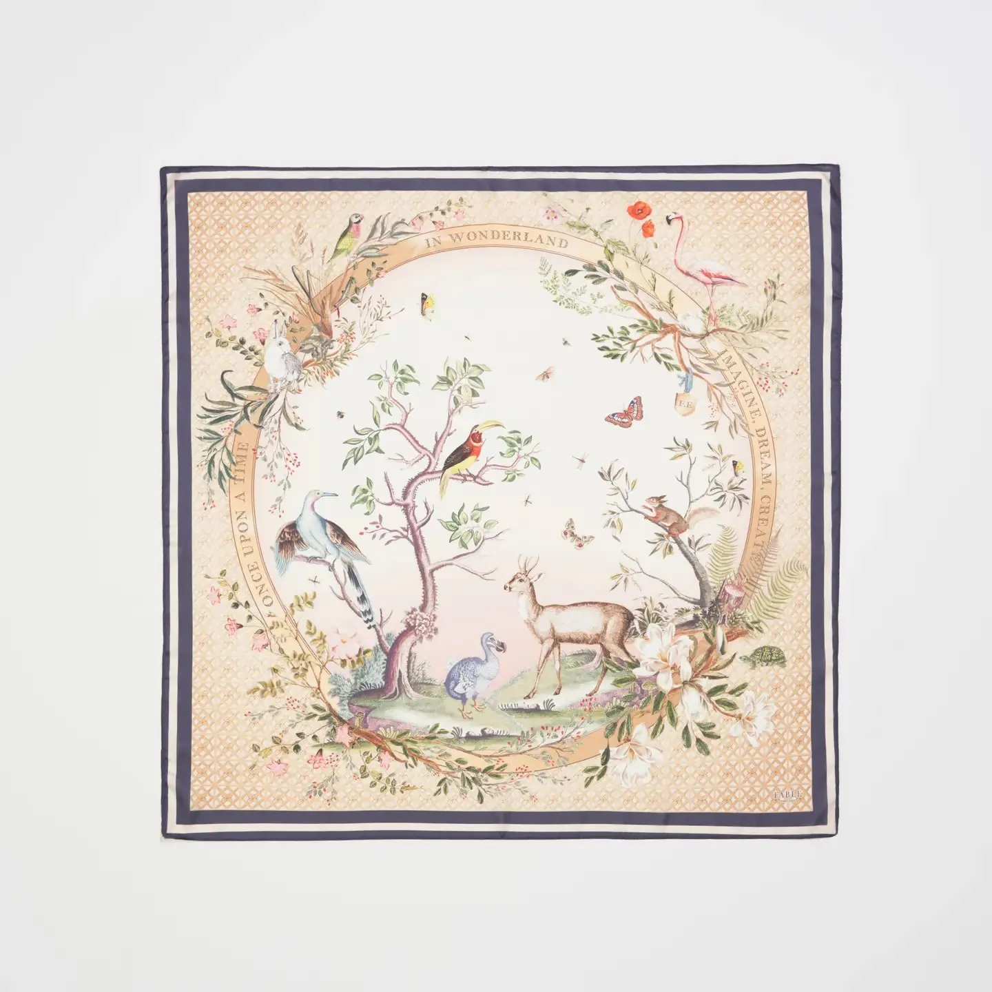 wonderland narrative square scarf