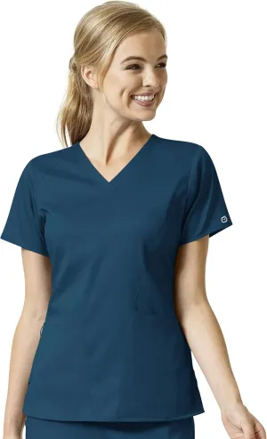 WonderWink Women's Four Pocket V-Neck Scrub Top