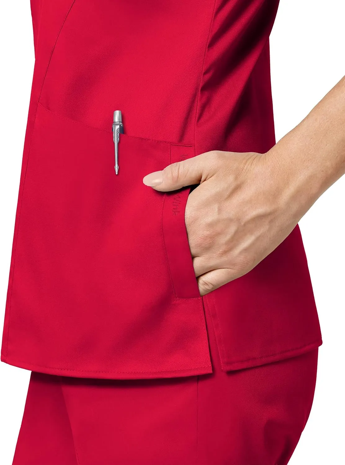 WonderWink Women's Four Pocket V-Neck Scrub Top