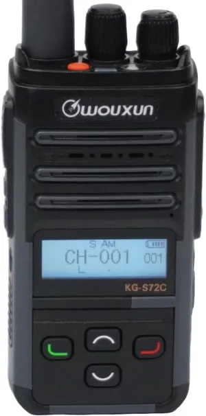 Wouxun KG-S72C Portable Handheld AM/FM CB Radio w/USB-C Charging Port