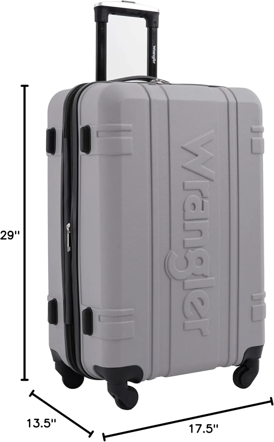 Wrangler Astral Travel Luggage, Sharkskin, 3 Piece Set