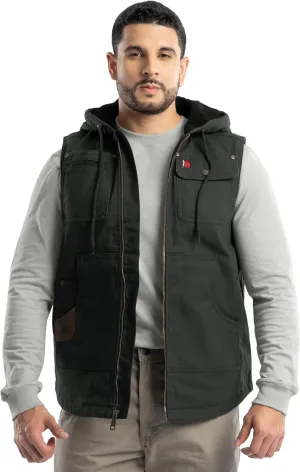 Wrangler Men's Sherpa Lined Vest with Hood