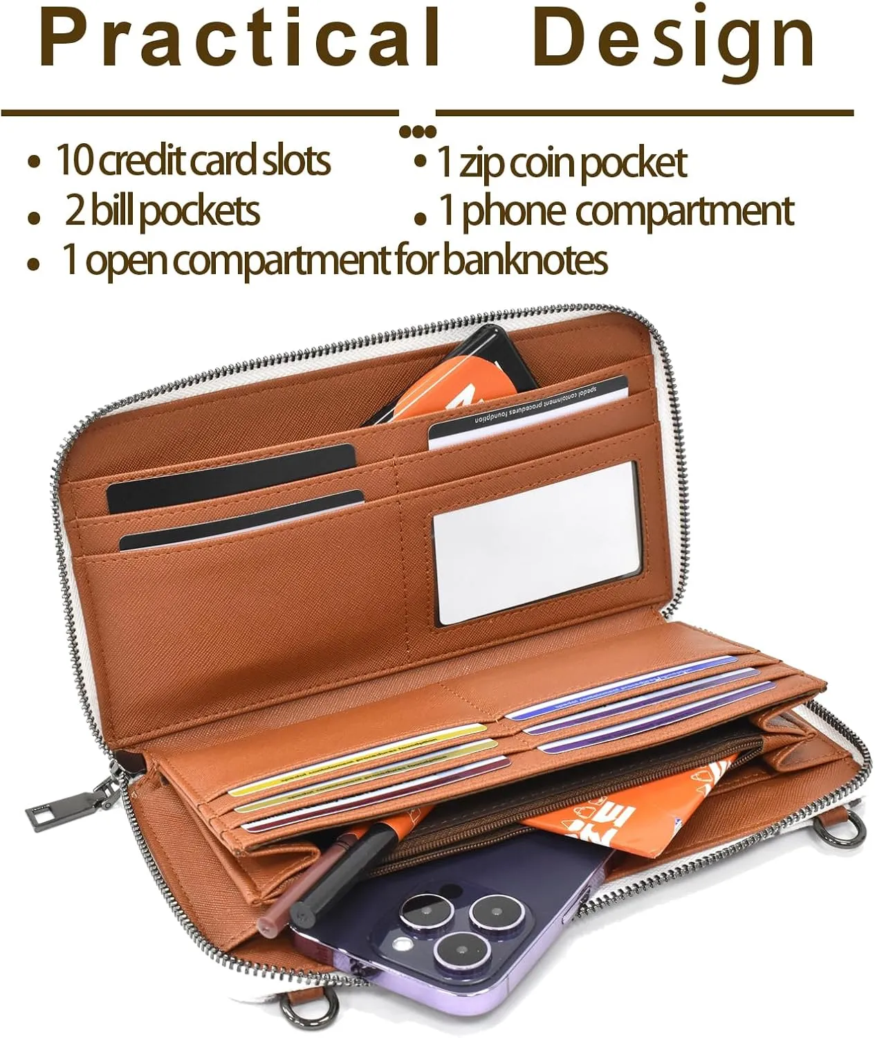 Wristlet Western Wallet Boho Aztec Credit Card Holder purse Clutch bag Shoulder bag for Women